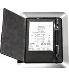 Image of Stainless Steel and Leather Bill Presenter - GH406