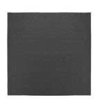 FW697 Linen Table Napkin Black 400x400mm (Pack of 12)