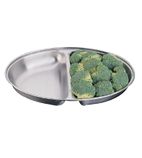 P245 Oval Vegetable Dish - Two Division