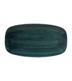 FA599 Stonecast Patina Oblong Chef Plates Rustic Teal 355 x 189mm