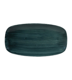 Patina FA599 Oblong Chef Plates Rustic Teal 355 x 189mm (Pack of 6)