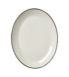 VV1322 Charcoal Dapple Oval Coupe Plates 305mm (Pack of 12)