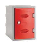 Plastic Single Door Locker Hasp and Staple Lock Red 450mm - CB545