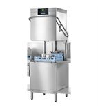 Premax AUPS-10B 18 Plate Passthrough Dishwasher with Drain Pump, Break Tank, Rinse Boost Pump & Integral Water Softener - Three Phase