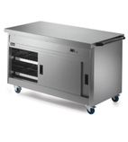 Panther P8P4 1530mm Wide Mobile Hot Cupboard With Plain Top
