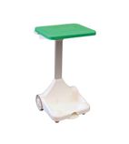F9758GN Plastic Sack Holder With Wheels Green Lid
