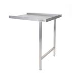 T8ENR 800(W) x 650(D)mm Right Hand Entry Table For Classeq Passthrough Dishwashers