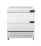 FlexDrawer FFC4/2 4 x 1/1GN Stainless Steel Dual Temperature Fridge / Freezer Drawers With Splashback