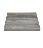 FT290 Pre-Drilled Square Melamine Table Top Ash Grey 600mm