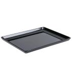 GF077 Float Melamine Tray Black GN 1/2