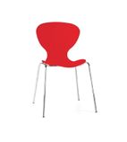 Red Stacking Plastic Side Chairs (Pack of 4) - GP502