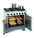 Image of Phoenix LMR9/N Natural Gas Free-Standing Oven Range With Castors (6 Burners)