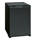 MTE40 40 Ltr Black Solid Door Hotel Minibar Fridge