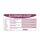 FC217 Removable Allergen Alert Food Labels (Pack of 250)