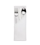 Image of HB559 Satin Band Napkins Cotton White (Pack of 10)