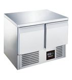 BCC2 240 Ltr 2 Door Stainless Steel Refrigerated Prep Counter