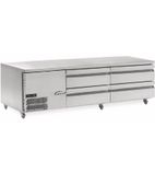 UBC20 355 Ltr 4 Drawer Stainless Steel Refrigerated Chef Base