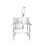 T11SENR 1100(W) x 800(D)mm Right Hand Entry Table With Sink For Classeq Passthrough Dishwashers