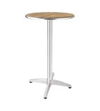 GR332 Ash Round Poseur Height Table 600mm
