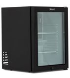 BMB30G 30 Ltr Black Silent Glass Door Hotel Minibar Fridge