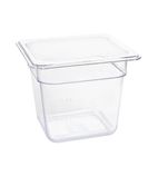 Image of U241 Polycarbonate 1/6 Gastronorm Container 150mm Clear