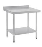 Image of GJ506 900w x 700d mm Stainless Steel Wall Table with One Undershelf