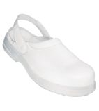 A812-37 White Unisex Safety Clogs