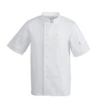 A211-3XL Vegas Unisex Chefs Jacket Short Sleeve White 3XL