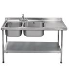 E20605RTPA 1500mm Stainless Steel Sink (Fully Assembled)