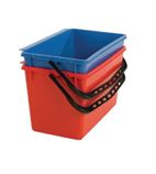 U698 Mop Buckets x 2 (Red & Blue)