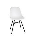Arlo Side Chairs with Metal Frame White (Pack of 2)