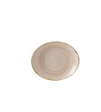 Churchill Stonecast Oval Coupe Plate Nutmeg Cream