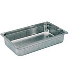 K141 Stainless Steel Perforated 1/1 Gastronorm Tray 100mm