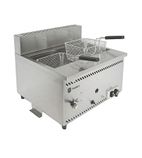 AGF/N 7.5 Ltr Single Tank Twin Basket Natural Gas Table Top Fryer