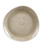 Churchill Stonecast Patina Antique Organic Round Plates Taupe 286mm