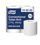 Advanced FA702 Conventional Toilet Rolls White T4 2-Ply 24m (Pack of 36)