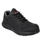 BA063-37 Slipbuster Recycled Microfibre Trainers Matte Black 37