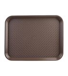 P509 Polypropylene Fast Food Tray Brown 450(w) mm