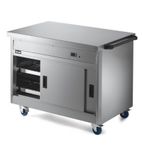 Panther P8P3PT 1205mm Wide Passthrough Mobile Hot Cupboard With Plain Top