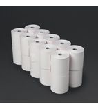 DK595 Non-Thermal 2ply White and Pink Till Roll 76 x 71mm (Pack of 20)