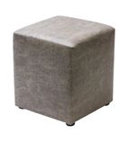 FT445 Cube Faux Leather Bar Stool Ash (Pack of 2)