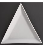 U166 Whiteware Triangle Plate
