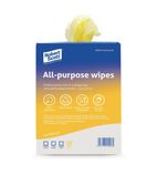 Image of DN845 All-Purpose Antibacterial Cleaning Cloths Yellow (200 Pack)