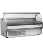 BCG250WHV2 2580mm Wide Curved Glass Serve Over Counter Display Fridge