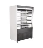 Image of U-Series DY396 1250mm Wide Stainless Steel Multideck Display Fridge With Roller Shutter