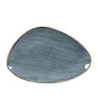 DY796 Triangular Plates Blueberry 304mm (Pack of 6)
