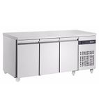 PN999-HC 429 Ltr 3 Door Stainless Steel Refrigerated Prep Counter