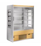 Panorama PS100B 1000mm Wide Stainless Steel Multideck Display Fridge With Sliding Glass Doors