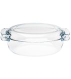 P591 Oval Glass Casserole Dish 4.5Ltr