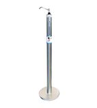 DF112 Tournus Alcohol Gel Sanitising Post and Dispenser